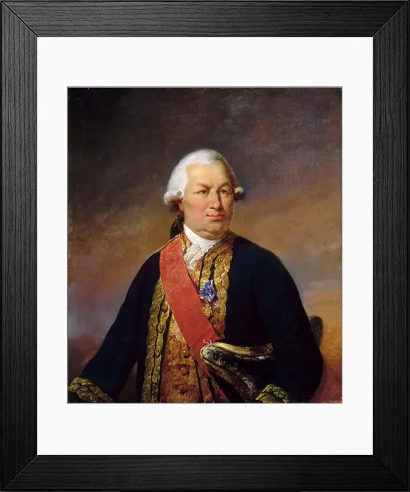Framed Print : Francois Joseph Paul de Grasse (1722-1788). Artist: Mauzaisse, Jean-Baptiste (1784-1844) Framed Print : Francois Joseph Paul de Grasse (1722-1788). Artist: Mauzaisse, Jean-Baptiste (1784-1844)