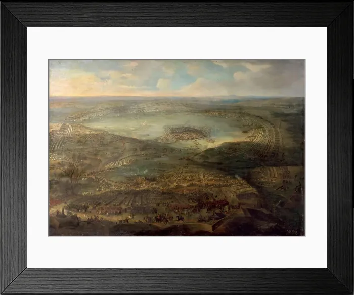 Framed Print : The Siege of Mons, 1691. Artist: Martin, Jean-Baptiste (1659-1735) Framed Print : The Siege of Mons, 1691. Artist: Martin, Jean-Baptiste (1659-1735)