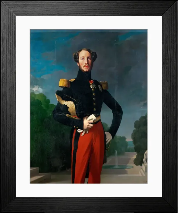 Framed Print : Prince Ferdinand Philippe, Duke of Orleans (1810-1842). Artist: Ingres, Jean Auguste Dominique (1780-1867) Framed Print : Prince Ferdinand Philippe, Duke of Orleans (1810-1842). Artist: Ingres, Jean Auguste Dominique (1780-1867)
