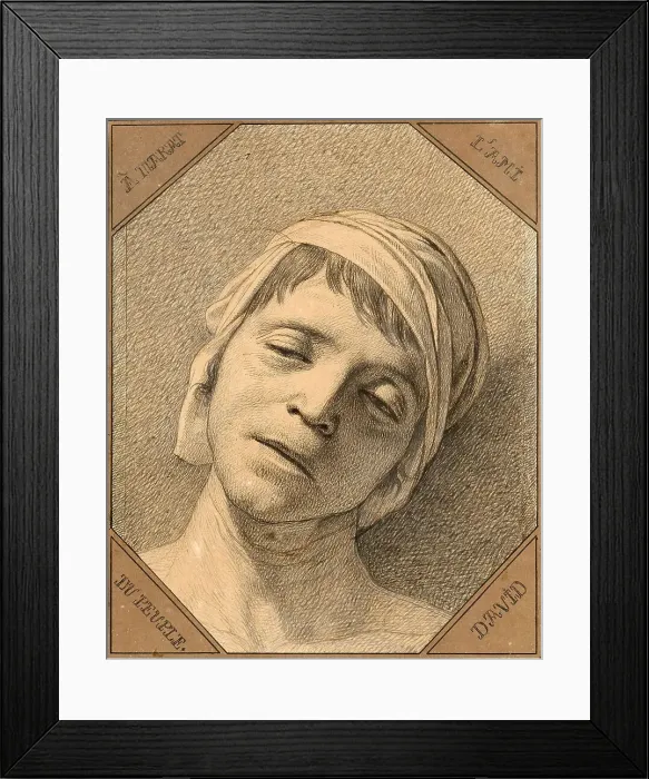 Framed Print : Jean Paul Marat. Artist: David, Jacques Louis (1748-1825) Framed Print : Jean Paul Marat. Artist: David, Jacques Louis (1748-1825)