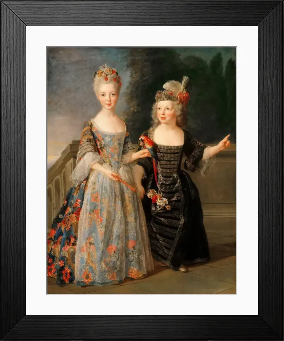 Framed Print : Catherine-Eleonore-Eugenie de Bethisy, future Princess of Montauban, and her brother Eugene de Bethi Artist: Belle, Alexis Simon (1674-1734) Framed Print : Catherine-Eleonore-Eugenie de Bethisy, future Princess of Montauban, and her brother Eugene de Bethi Artist: Belle, Alexis Simon (1674-1734)