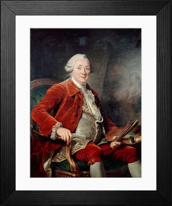 Framed Print : Portrait of Charles-Amedee-Philippe van Loo. Artist: Labille-Guiard, Adelaide (1749-1803) Framed Print : Portrait of Charles-Amedee-Philippe van Loo. Artist: Labille-Guiard, Adelaide (1749-1803)