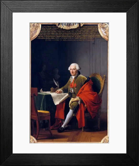 Framed Print : Charles-Roger, prince de Bauffremont (1713-1795). Artist: Labille-Guiard, Adelaide (1749-1803) Framed Print : Charles-Roger, prince de Bauffremont (1713-1795). Artist: Labille-Guiard, Adelaide (1749-1803)