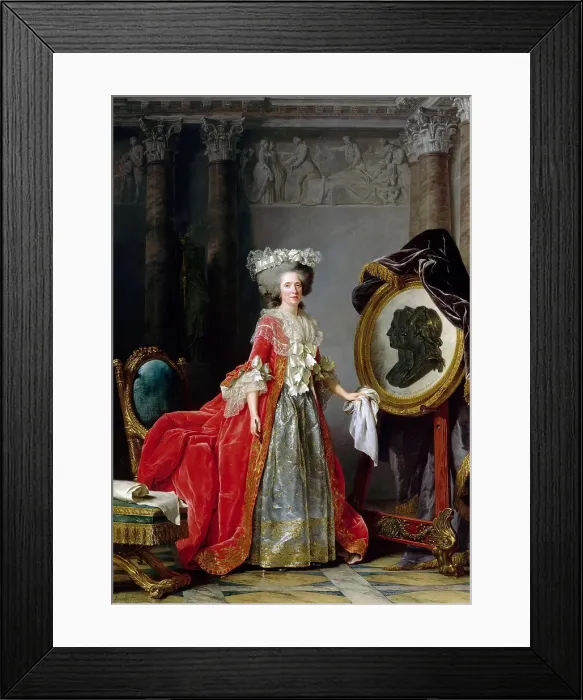 Framed Print : Princess Marie Adelaide of France (1732-1800). Artist: Labille-Guiard, Adelaide (1749-1803) Framed Print : Princess Marie Adelaide of France (1732-1800). Artist: Labille-Guiard, Adelaide (1749-1803)