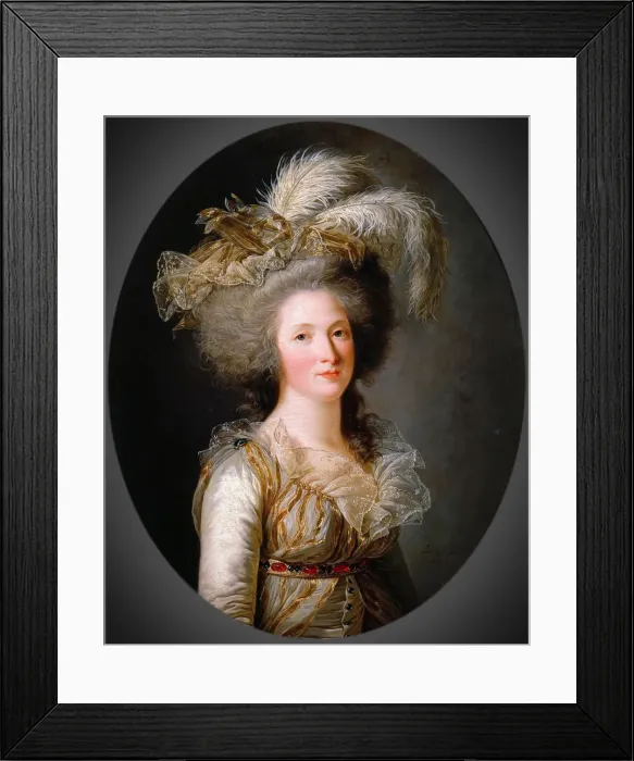Framed Print : Elisabeth Philippine Marie Helene de Bourbon. Artist: Labille-Guiard, Adelaide (1749-1803) Framed Print : Elisabeth Philippine Marie Helene de Bourbon. Artist: Labille-Guiard, Adelaide (1749-1803)