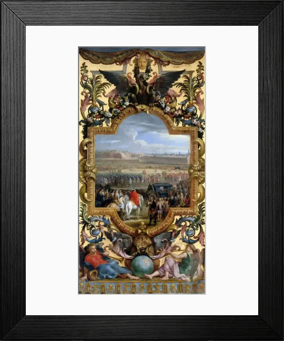 Framed Print : The conquest of Cambrai on April 18, 1677. Artist: Le Brun, Charles (1619-1690) Framed Print : The conquest of Cambrai on April 18, 1677. Artist: Le Brun, Charles (1619-1690)