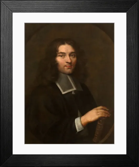 Framed Print : Portrait of Pierre Bayle (1647-1706). Artist: Elle, Louis Ferdinand, the Younger (1648-1717) Framed Print : Portrait of Pierre Bayle (1647-1706). Artist: Elle, Louis Ferdinand, the Younger (1648-1717)