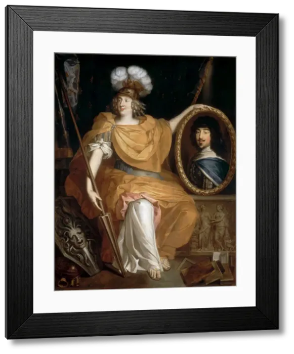 Framed Print : Portrait of Anne Marie Louise d Orleans, Duchess of Montpensier. Artist: Bourguignon, Pierre (1630-1698) Framed Print : Portrait of Anne Marie Louise d Orleans, Duchess of Montpensier. Artist: Bourguignon, Pierre (1630-1698)