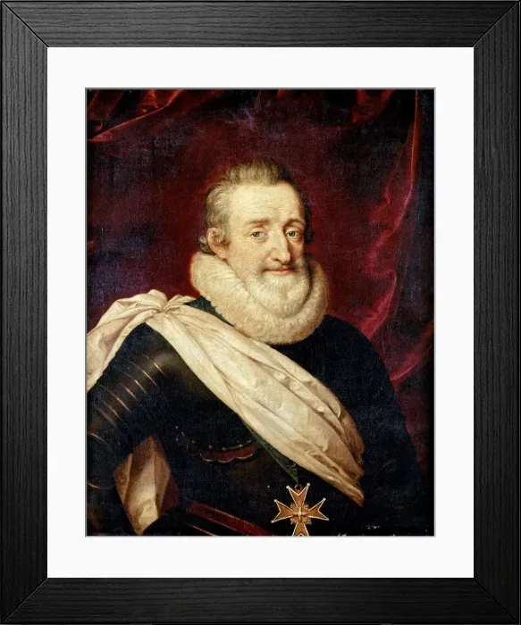 Framed Print : King Henry IV of France. Artist: Pourbus, Frans, the Younger (1569-1622) Framed Print : King Henry IV of France. Artist: Pourbus, Frans, the Younger (1569-1622)