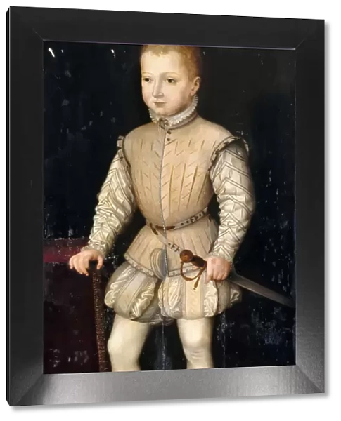 Henry IV of France as Child. Artist: Clouet, Francois (1510-1572)