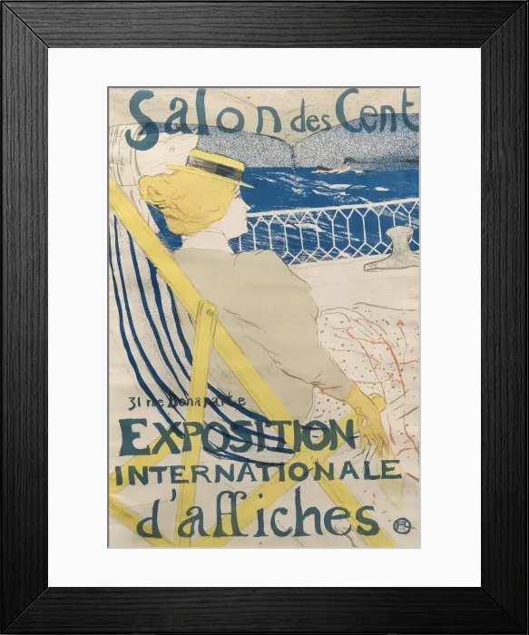 Framed Print : La passagere du 54 - Promenade en yacht (Salon des Cent). Artist: Toulouse-Lautrec, Henri, de (1864-1901) Framed Print : La passagere du 54 - Promenade en yacht (Salon des Cent). Artist: Toulouse-Lautrec, Henri, de (1864-1901)