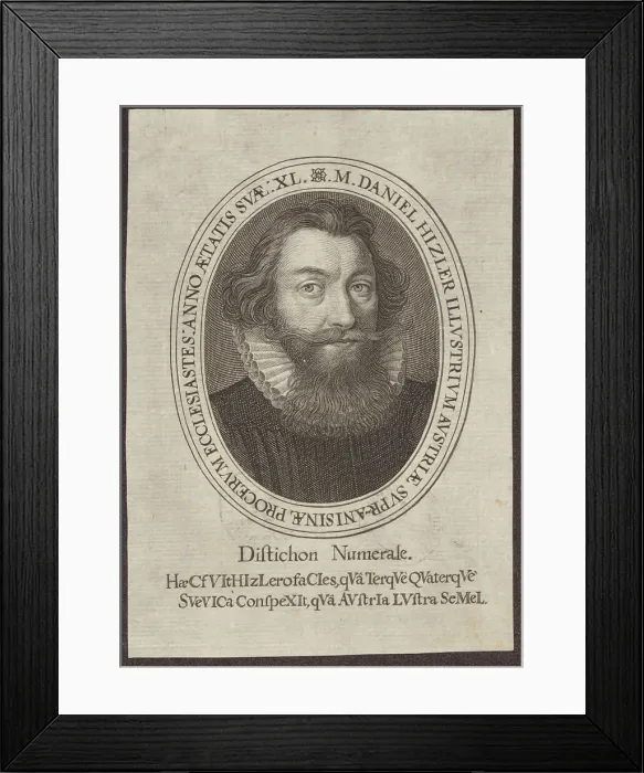 Framed Print : Daniel Hitzler (1576-1635). Artist: Kilian, Lucas (1579-1637) Framed Print : Daniel Hitzler (1576-1635). Artist: Kilian, Lucas (1579-1637)