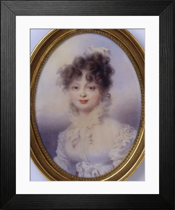 Framed Print : Grand Duchess Catherine Pavlovna of Russia (1788-1819), Queen of Wurttemberg. Artist: Isabey, Jean-Baptiste (1767-1855) Framed Print : Grand Duchess Catherine Pavlovna of Russia (1788-1819), Queen of Wurttemberg. Artist: Isabey, Jean-Baptiste (1767-1855)