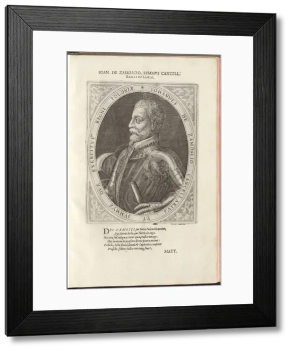 Framed Print : Hetman Jan Zamoyski (1542-1605). Artist: Custos, Dominicus (1560-1612) Framed Print : Hetman Jan Zamoyski (1542-1605). Artist: Custos, Dominicus (1560-1612)