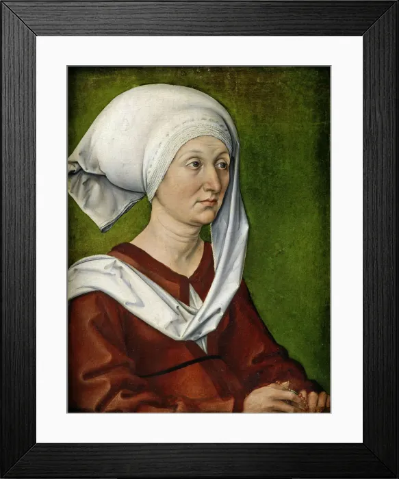 Framed Print : Portrait of the Artist?s Mother, Barbara Durer, nee Holper. Artist: Durer, Albrecht (1471-1528) Framed Print : Portrait of the Artist?s Mother, Barbara Durer, nee Holper. Artist: Durer, Albrecht (1471-1528)