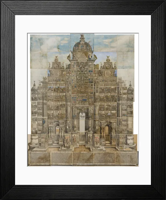 Framed Print : The Triumphal Arch of the Emperor Maximilian I. Artist: Altdorfer, Albrecht (c. 1480-1538) Framed Print : The Triumphal Arch of the Emperor Maximilian I. Artist: Altdorfer, Albrecht (c. 1480-1538)