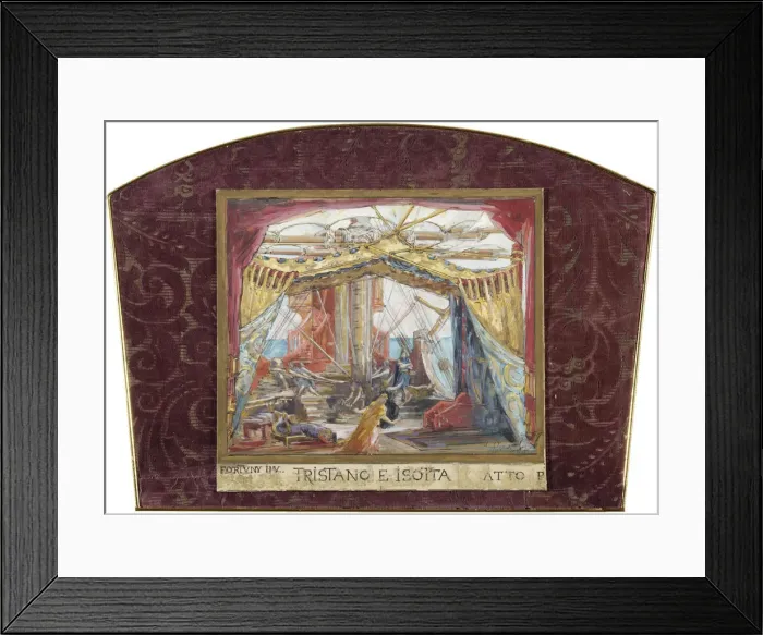 Framed Print : Stage design for the opera Tristan and Isolde by R. Wagner. Artist: Fortuny, Maria (1838-1874) Framed Print : Stage design for the opera Tristan and Isolde by R. Wagner. Artist: Fortuny, Maria (1838-1874)