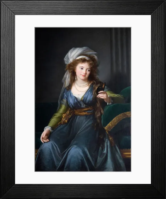 Framed Print : Portrait of Countess Yekaterina Skavronskaya, nee von Engelhardt (1761-1829. Artist: Vigee-Lebrun, Marie Louise Elisabeth (1755-1842) Framed Print : Portrait of Countess Yekaterina Skavronskaya, nee von Engelhardt (1761-1829. Artist: Vigee-Lebrun, Marie Louise Elisabeth (1755-1842)