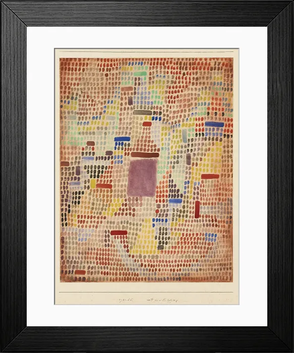 Framed Print : With the Entrance. Artist: Klee, Paul (1879-1940) Framed Print : With the Entrance. Artist: Klee, Paul (1879-1940)