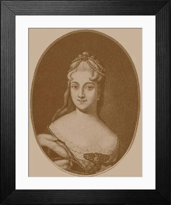 Framed Print : Princess Ekaterina Alekseyevna Dolgorukova (1712-1747). Artist: Anonymous Framed Print : Princess Ekaterina Alekseyevna Dolgorukova (1712-1747). Artist: Anonymous