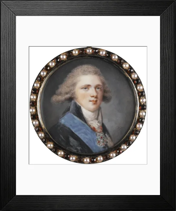 Framed Print : Portrait of Grand Duke Alexander Pavlovich of Russia. Artist: Ritt, Augustin Christian (1765-1799) Framed Print : Portrait of Grand Duke Alexander Pavlovich of Russia. Artist: Ritt, Augustin Christian (1765-1799)
