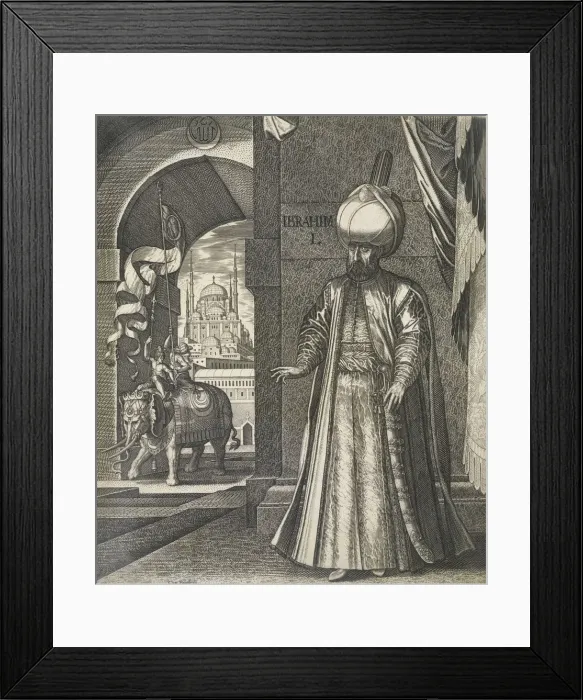 Framed Print : Sultan Suleiman I the Magnificent. Artist: Lorch, Melchior (1527?1588) Framed Print : Sultan Suleiman I the Magnificent. Artist: Lorch, Melchior (1527?1588)