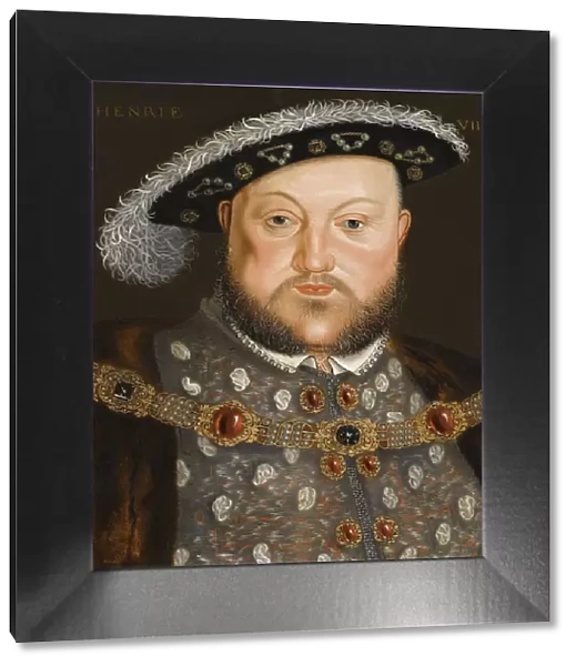 Portrait of King Henry VIII of England. Artist: Holbein, Hans, (Circle of)