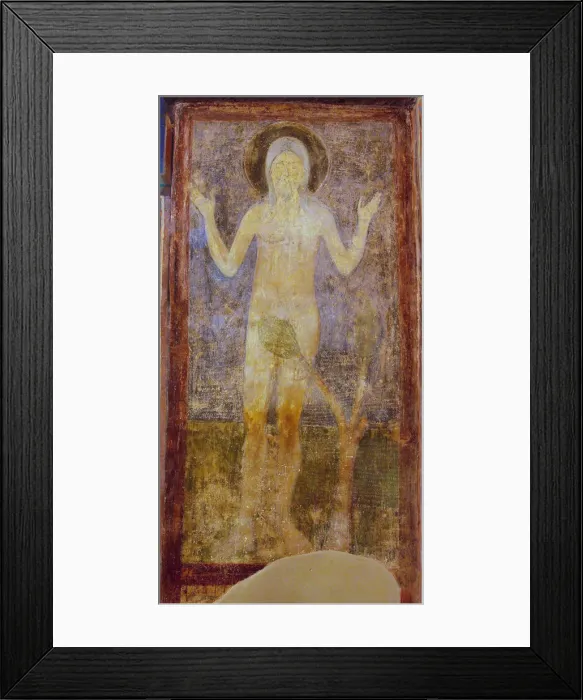 Framed Print : Saint Onuphrius. Artist: Ancient Russian frescos Framed Print : Saint Onuphrius. Artist: Ancient Russian frescos