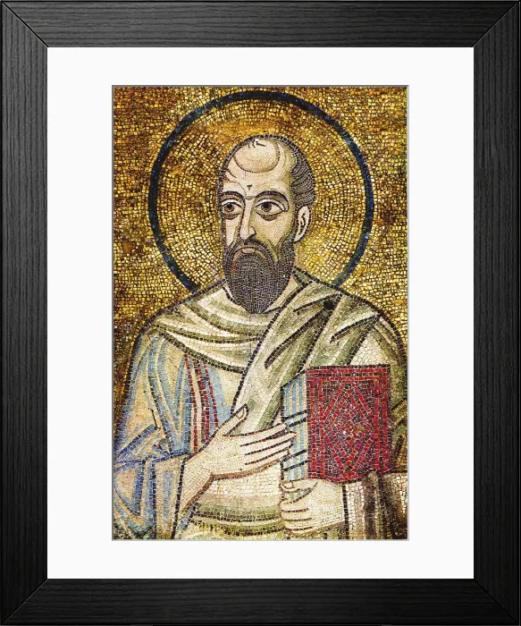 Framed Print : The Apostle Paul (Detail). Artist: Byzantine Master Framed Print : The Apostle Paul (Detail). Artist: Byzantine Master