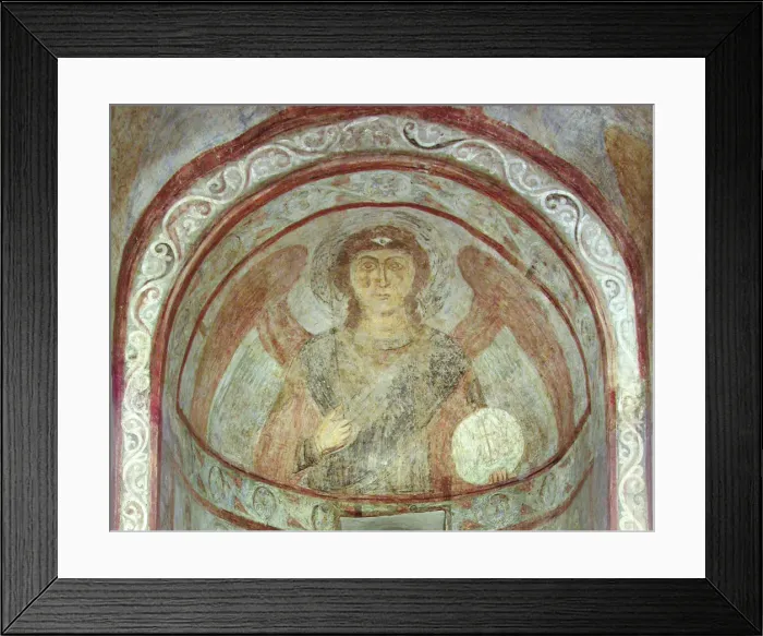 Framed Print : Saint Michael the Archangel. Artist: Ancient Russian frescos Framed Print : Saint Michael the Archangel. Artist: Ancient Russian frescos