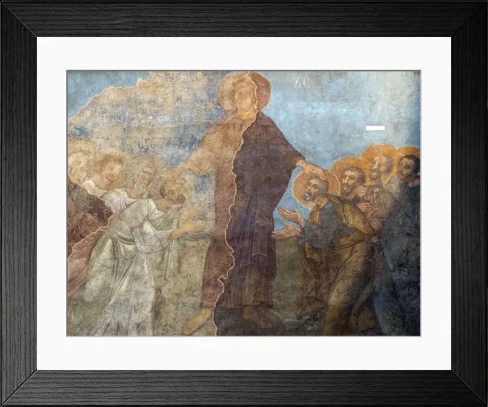 Framed Print : The Pentecost. Artist: Ancient Russian frescos Framed Print : The Pentecost. Artist: Ancient Russian frescos