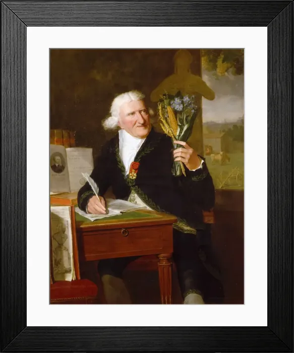 Framed Print : Portrait of Antoine-Augustin Parmentier (1737-1813). Artist: Dumont, Francois (1751-1831) Framed Print : Portrait of Antoine-Augustin Parmentier (1737-1813). Artist: Dumont, Francois (1751-1831)