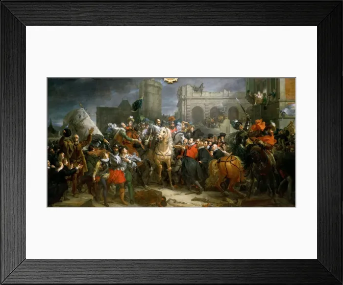 Framed Print : Entrance of Henry IV in Paris 22 March 1594. Artist: Gerard, Francois Pascal Simon (1770-1837) Framed Print : Entrance of Henry IV in Paris 22 March 1594. Artist: Gerard, Francois Pascal Simon (1770-1837)