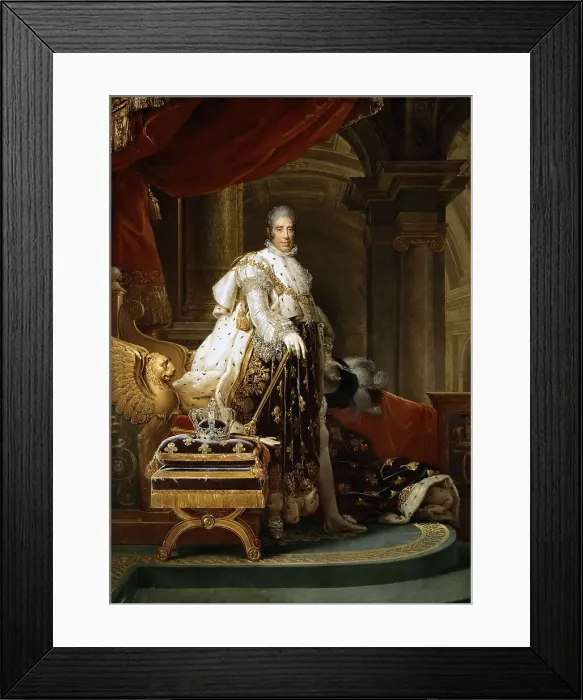 Framed Print : King Charles X of France. Artist: Gerard, Francois Pascal Simon (1770-1837) Framed Print : King Charles X of France. Artist: Gerard, Francois Pascal Simon (1770-1837)