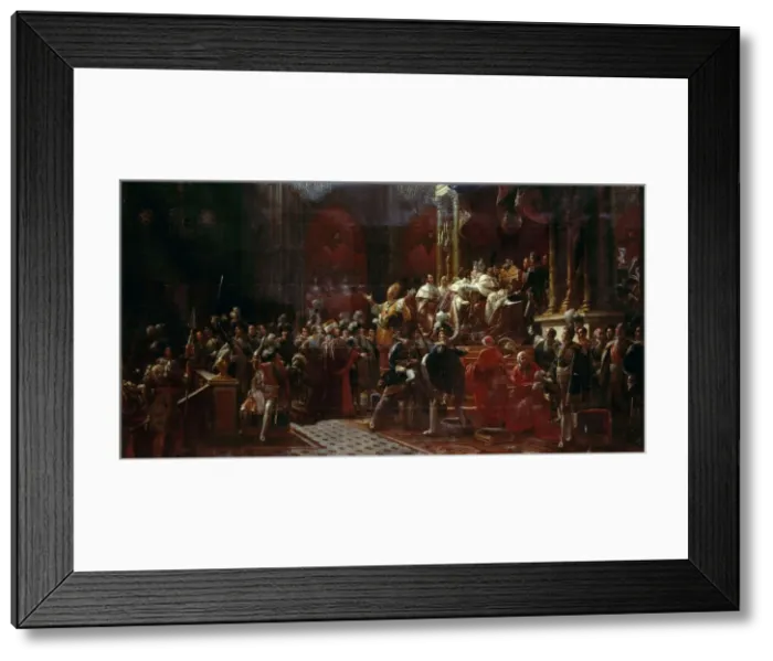 Framed Print : The Coronation of Charles X of France at Reims, May 29, 1825. Artist: Gerard, Francois Pascal Simon (1770-1837) Framed Print : The Coronation of Charles X of France at Reims, May 29, 1825. Artist: Gerard, Francois Pascal Simon (1770-1837)