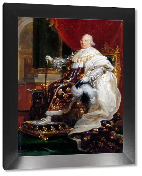 Portrait of Louis XVIII (1755-1824). Artist: Gerard, Francois Pascal Simon (1770-1837)