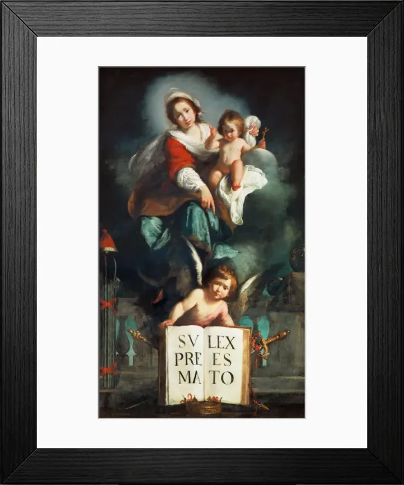 Framed Print : The Madonna of Justice. Artist: Strozzi, Bernardo (1581-1644) Framed Print : The Madonna of Justice. Artist: Strozzi, Bernardo (1581-1644)
