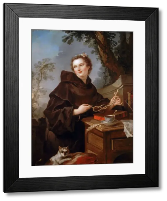 Framed Print : Louise Anne de Bourbon (1695-1758), Countess of Charolais. Artist: Natoire, Charles Joseph (1700-1777) Framed Print : Louise Anne de Bourbon (1695-1758), Countess of Charolais. Artist: Natoire, Charles Joseph (1700-1777)