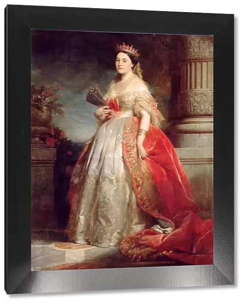 Mathilde Laetitia Wilhelmine Bonaparte, Princesse Francaise (1820-1904). Artist: Dubufe, Edouard Louis (1819-1883)