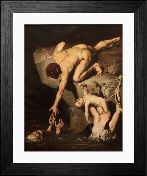 Framed Print : The Deluge. Artist: Court, Joseph-Desire (1797-1865) Framed Print : The Deluge. Artist: Court, Joseph-Desire (1797-1865)