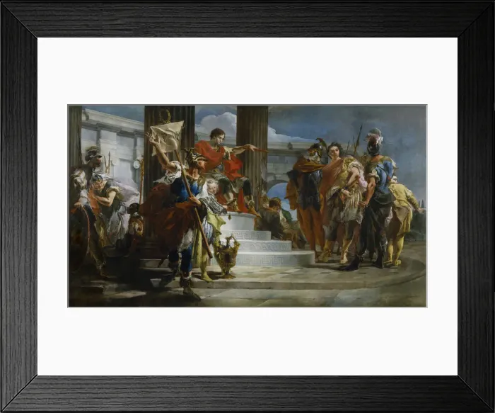 Framed Print : Scipio Africanus Freeing Massiva. Artist: Tiepolo, Giambattista (1696-1770) Framed Print : Scipio Africanus Freeing Massiva. Artist: Tiepolo, Giambattista (1696-1770)