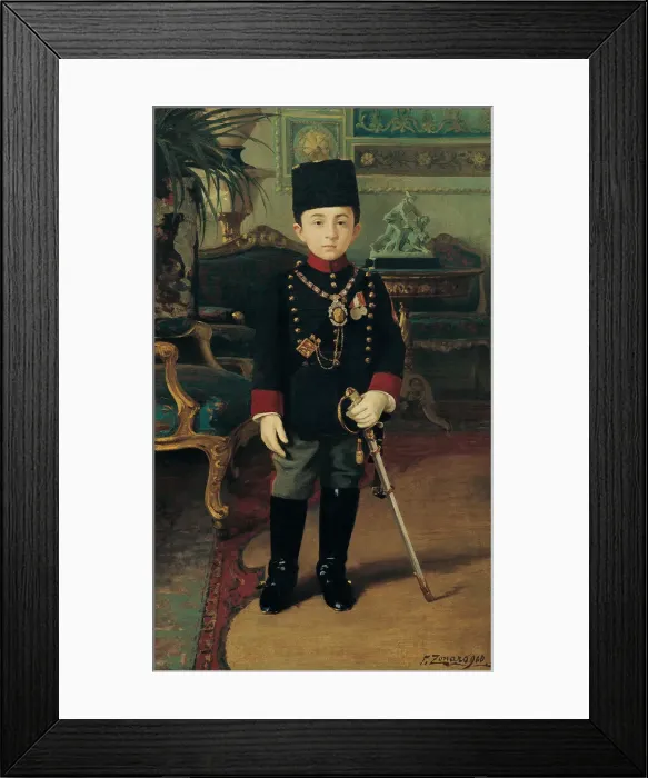 Framed Print : Prince Abdurrahim Hayri Efendi. Artist: Zonaro, Fausto (1854-1929) Framed Print : Prince Abdurrahim Hayri Efendi. Artist: Zonaro, Fausto (1854-1929)