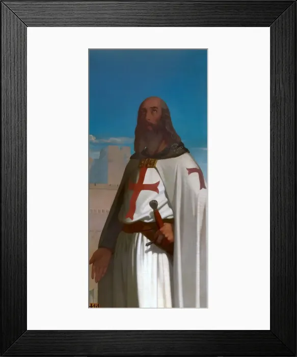 Framed Print : Jacques de Molay, Grand Master of the Knights Templar. Artist: Amaury-Duval, Eugene Emmanuel (1808-1885) Framed Print : Jacques de Molay, Grand Master of the Knights Templar. Artist: Amaury-Duval, Eugene Emmanuel (1808-1885)