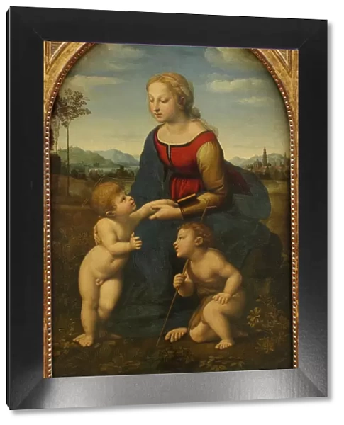 Madonna and Child with Saint John the Baptist (La belle jardiniere). Artist: Raphael (1483-1520)