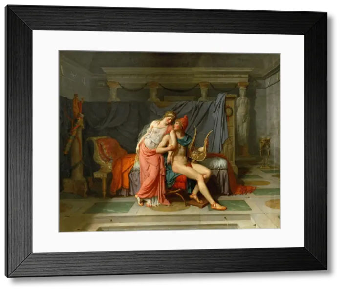 Framed Print : The Loves of Helen and Paris. Artist: David, Jacques Louis (1748-1825)