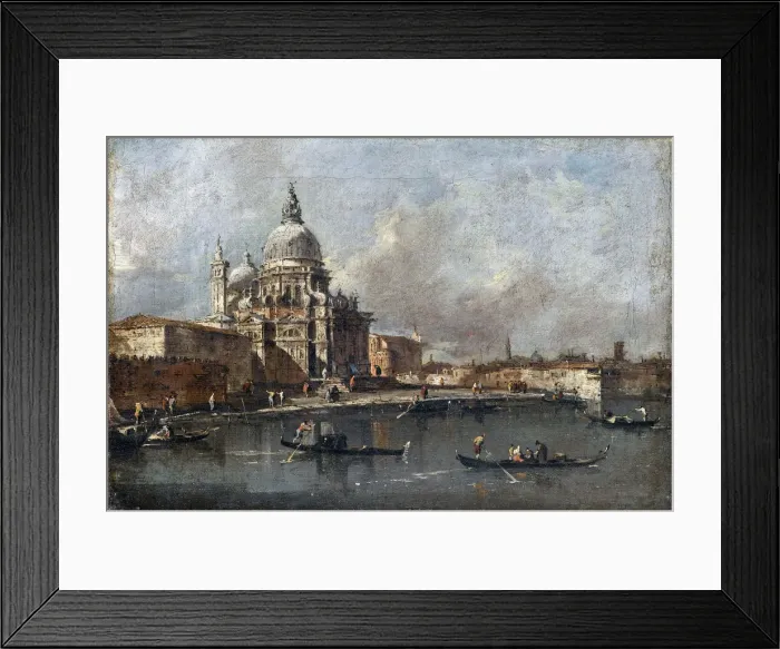 Framed Print : Santa Maria della Salute in Venice. Artist: Guardi, Francesco (1712-1793) Framed Print : Santa Maria della Salute in Venice. Artist: Guardi, Francesco (1712-1793)