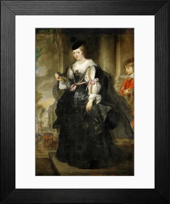 Framed Print : Helene Fourment with a Carriage. Artist: Rubens, Pieter Paul (1577-1640) Framed Print : Helene Fourment with a Carriage. Artist: Rubens, Pieter Paul (1577-1640)