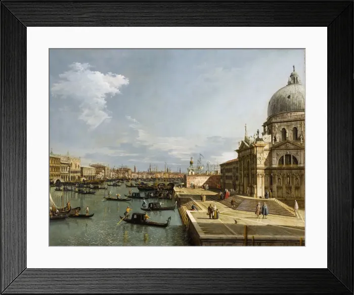 Framed Print : The Entrance to the Grand Canal and the Church Santa Maria della Salute, Venice. Artist: Canaletto (1697-1768) Framed Print : The Entrance to the Grand Canal and the Church Santa Maria della Salute, Venice. Artist: Canaletto (1697-1768)