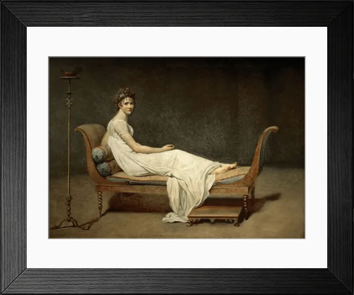 Framed Print : Madame Recamier, nee Julie Bernard (1777-1849). Artist: David, Jacques Louis (1748-1825) Framed Print : Madame Recamier, nee Julie Bernard (1777-1849). Artist: David, Jacques Louis (1748-1825)