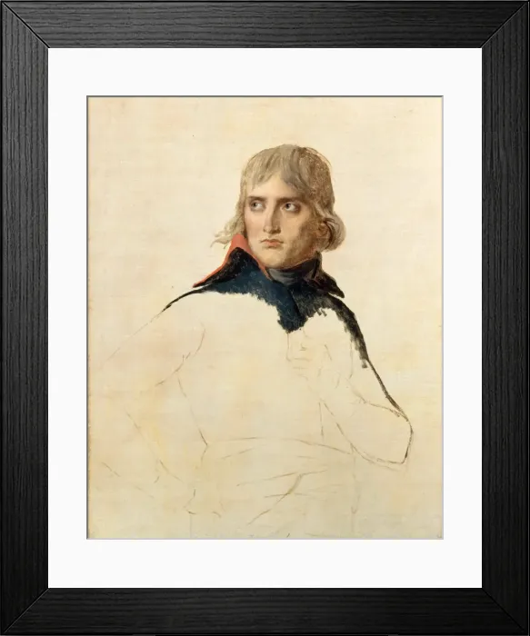 Framed Print : Portrait of General Napoleon Bonaparte. Artist: David, Jacques Louis (1748-1825) Framed Print : Portrait of General Napoleon Bonaparte. Artist: David, Jacques Louis (1748-1825)